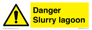 Danger Slurry lagoon